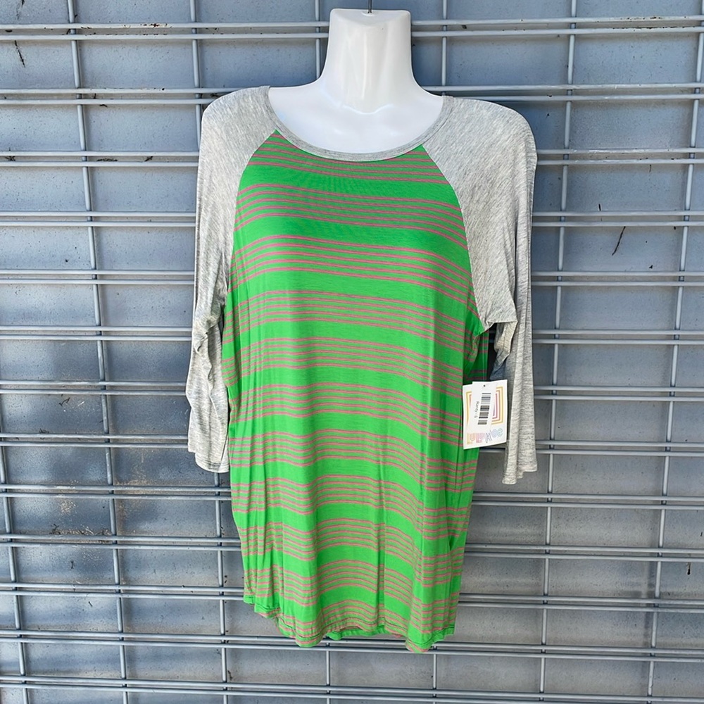 LulaRoe Striped Randy Top-#0302 - Picture 7 of 12